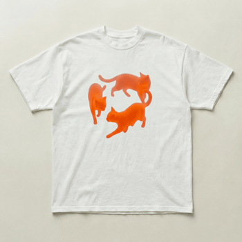 Green Dancing cat heavyweight tee - PARCU