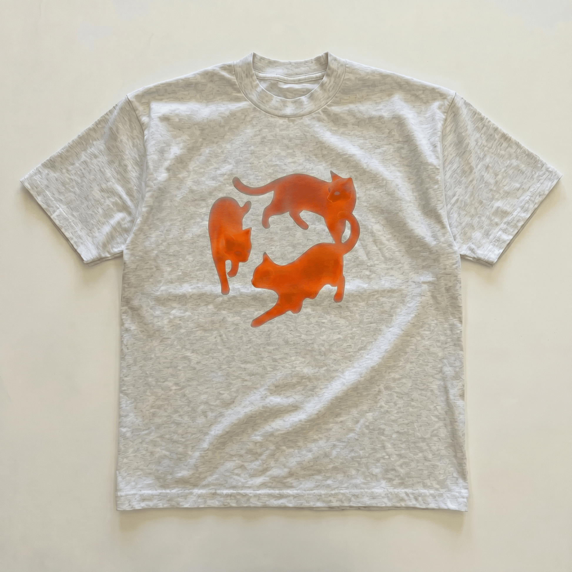 Green Dancing cat heavyweight tee - PARCU