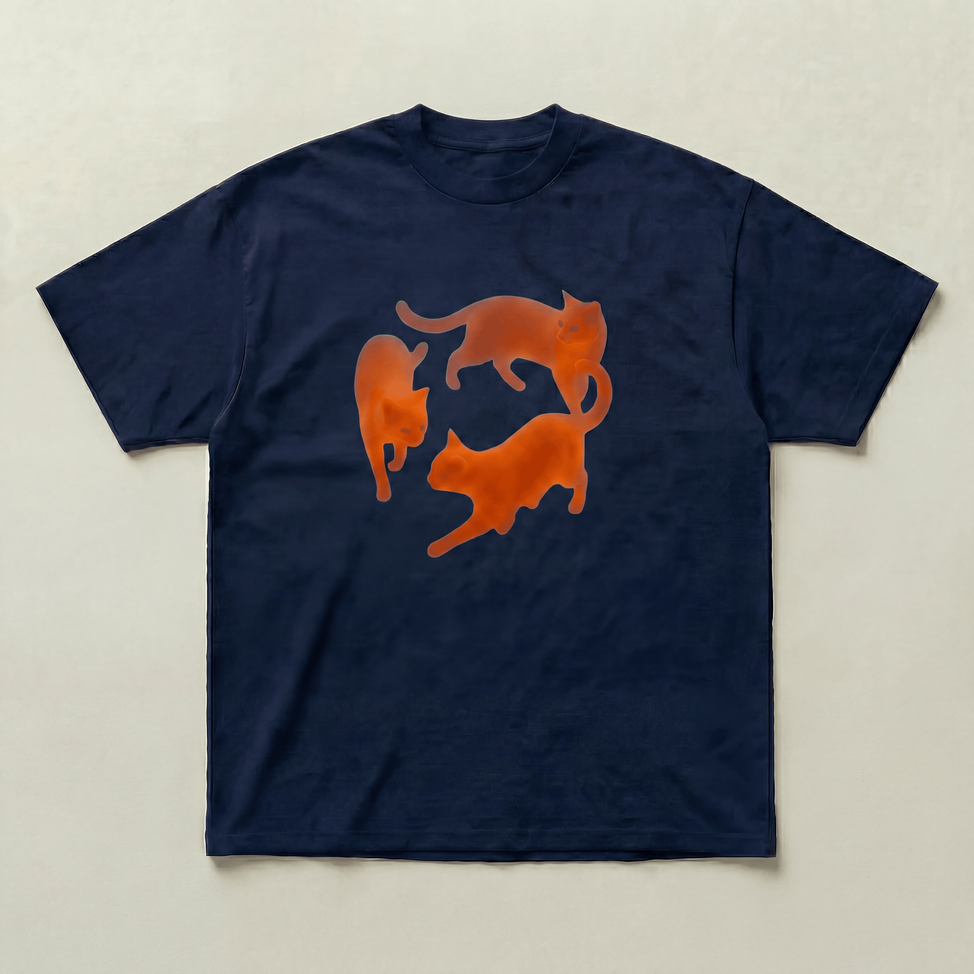 Green Dancing cat heavyweight tee - PARCU