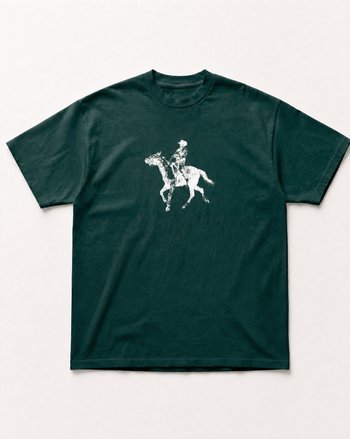 Grey cowboy heavyweight tee
