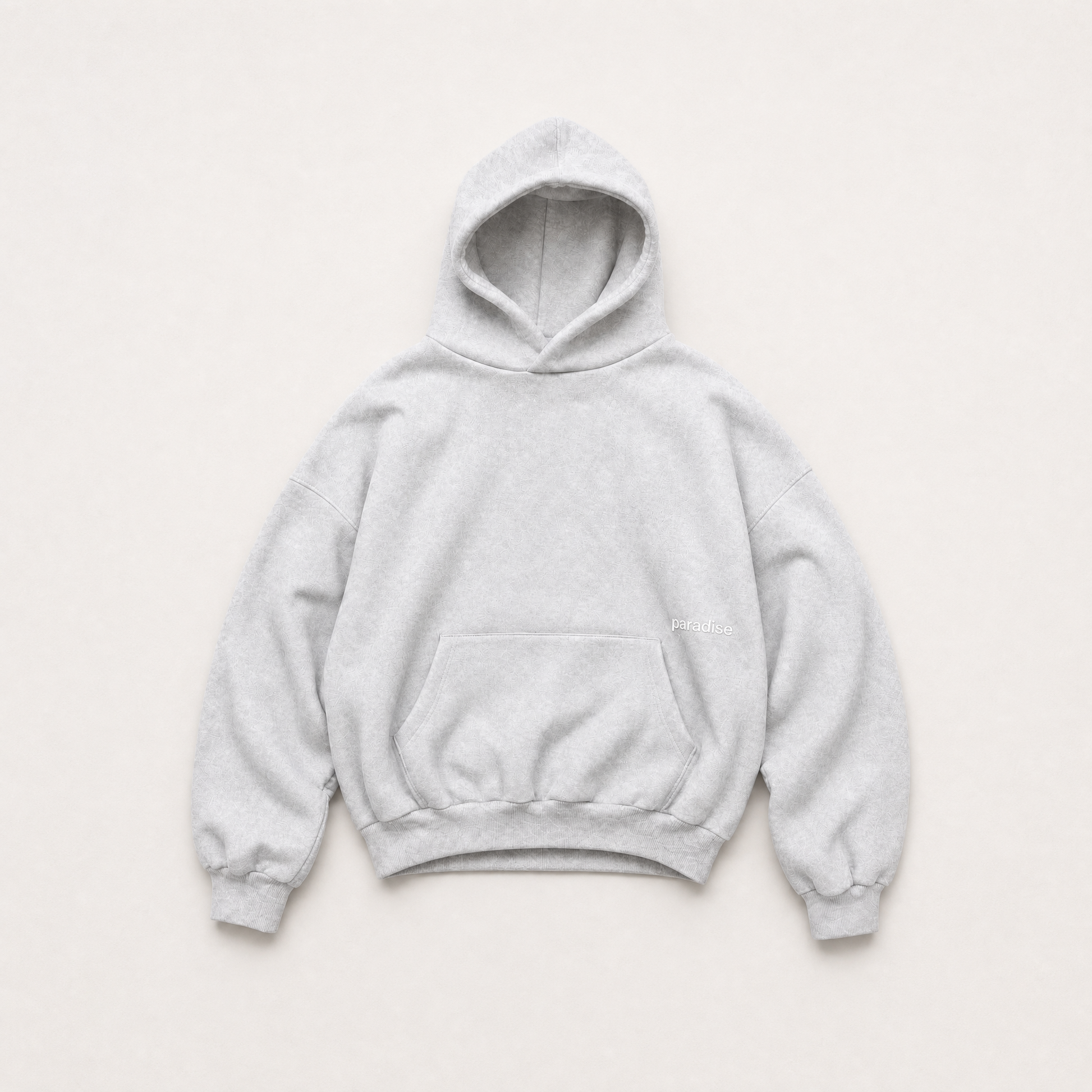 Grey Chasing Paradise hoodie - back view