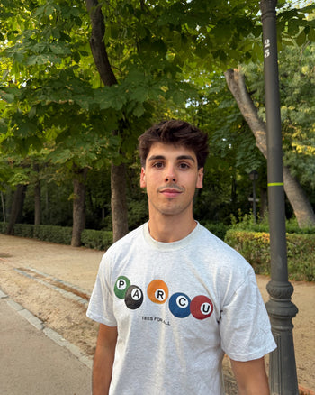 Grey Coloured 8 Ball Heavyweight tee | Tiago, 183cm / 6'0", wearing size Medium (Classic Fit)