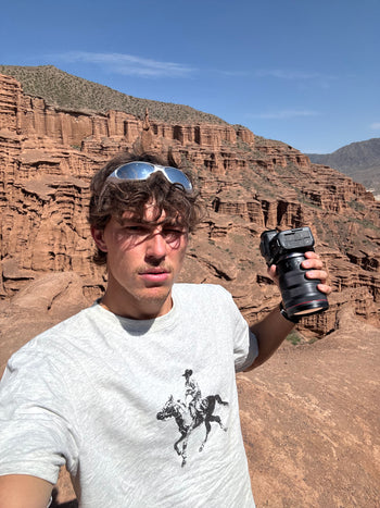 Grey cowboy heavyweight tee