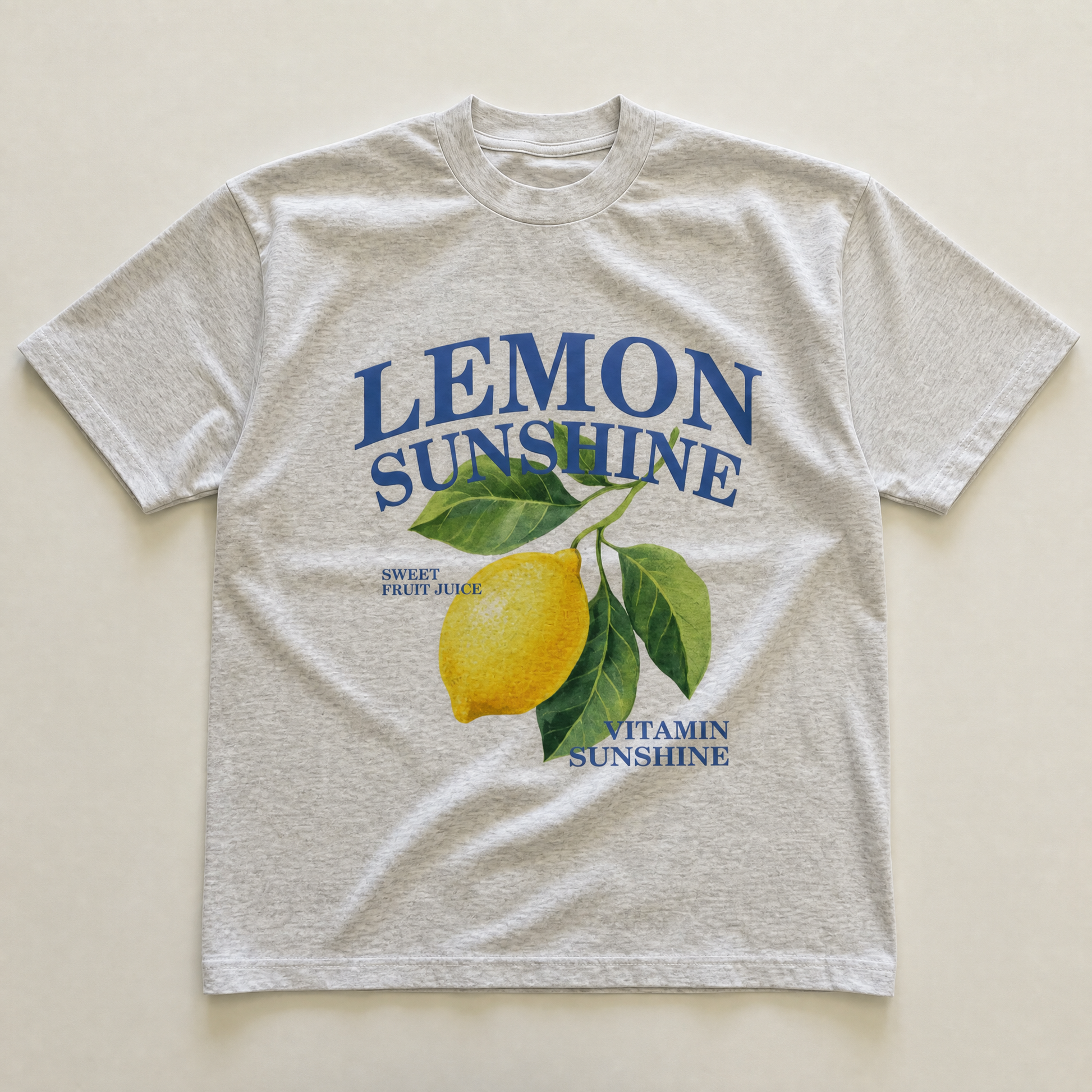 Grey lemon sunshine tee