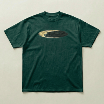 Green moon tee