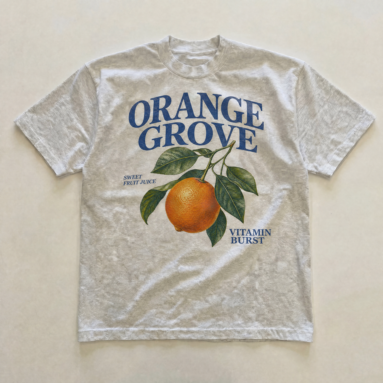 Grey orange grove tee