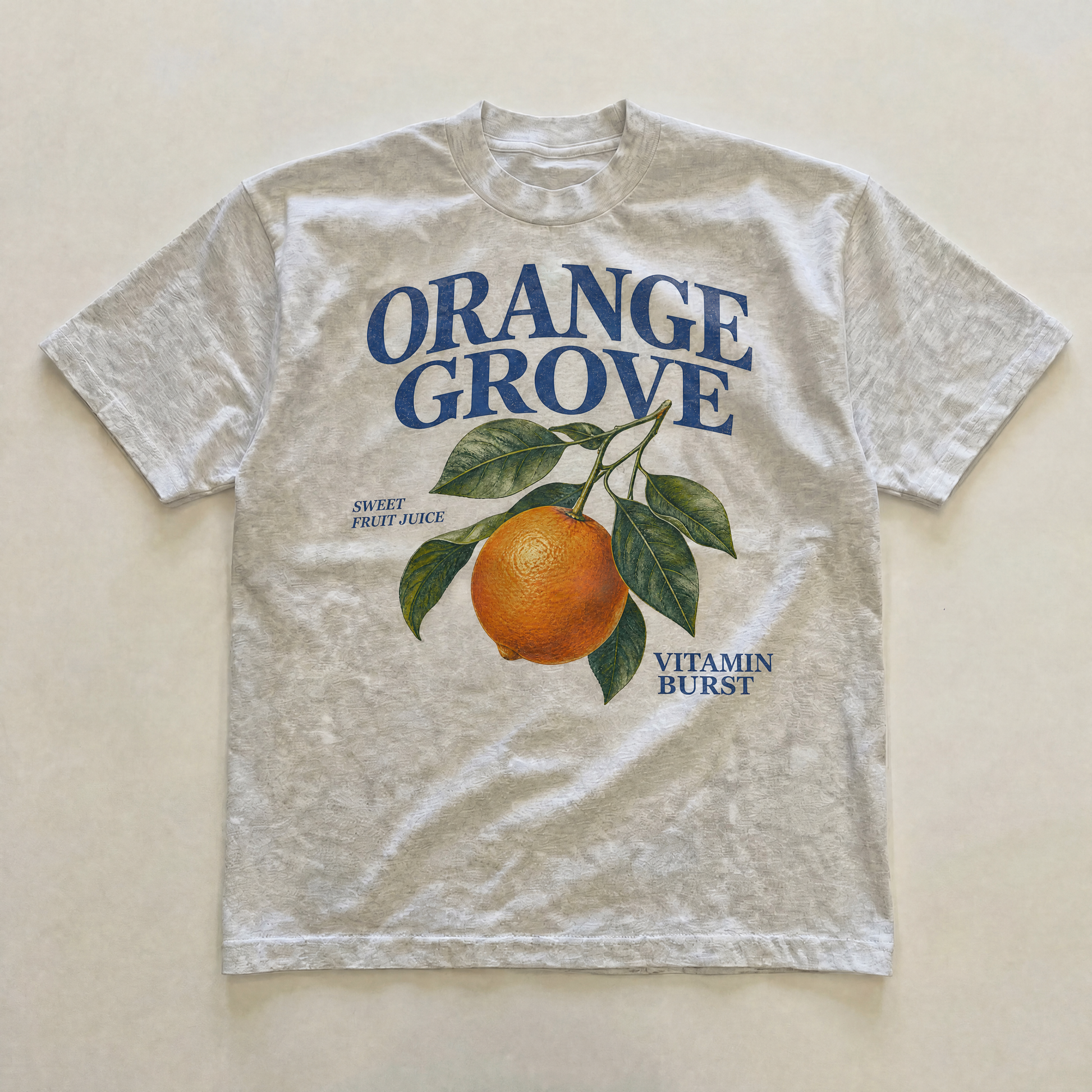 Grey orange grove tee