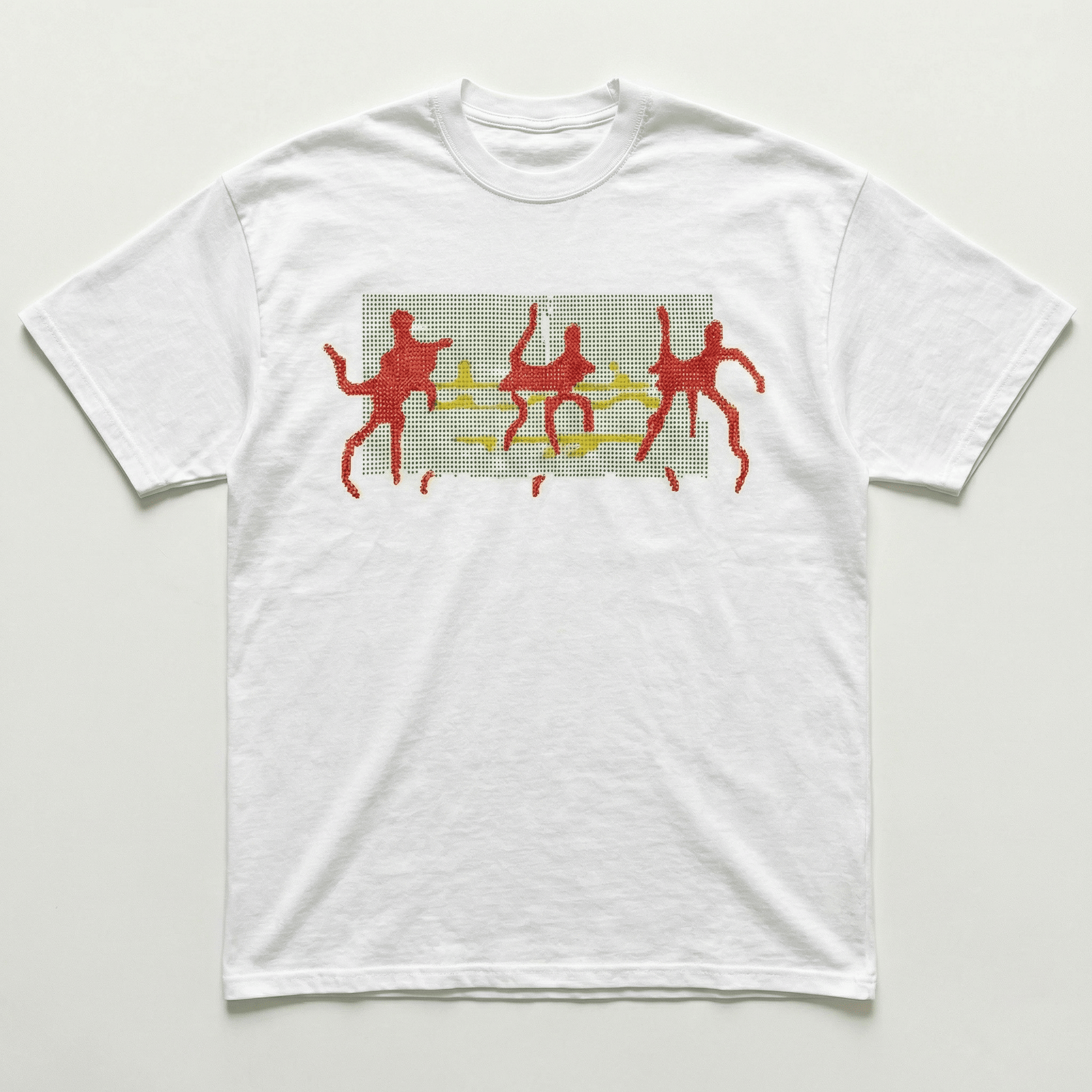 White Self control tee