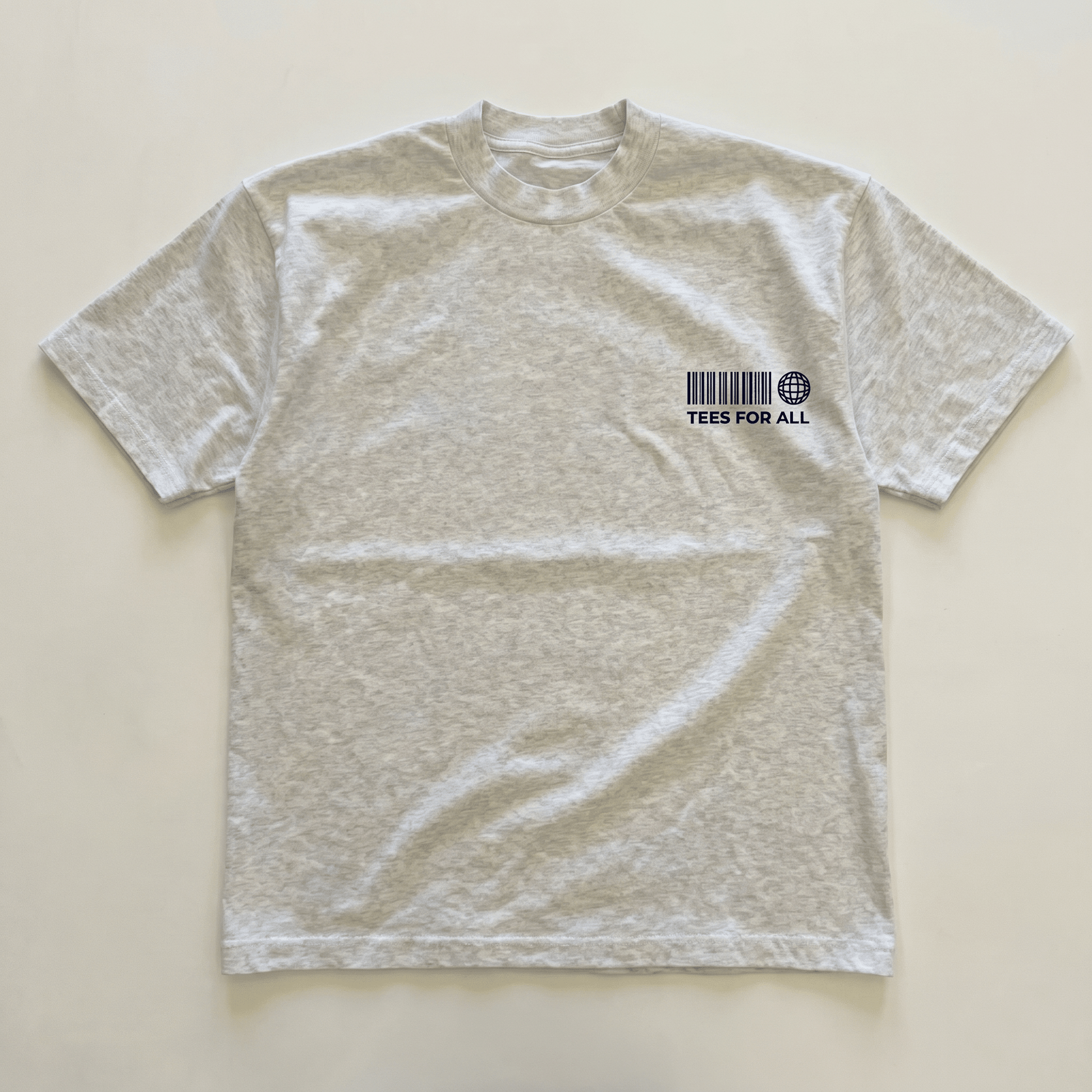 Grey small logo standard tee - PARCU
