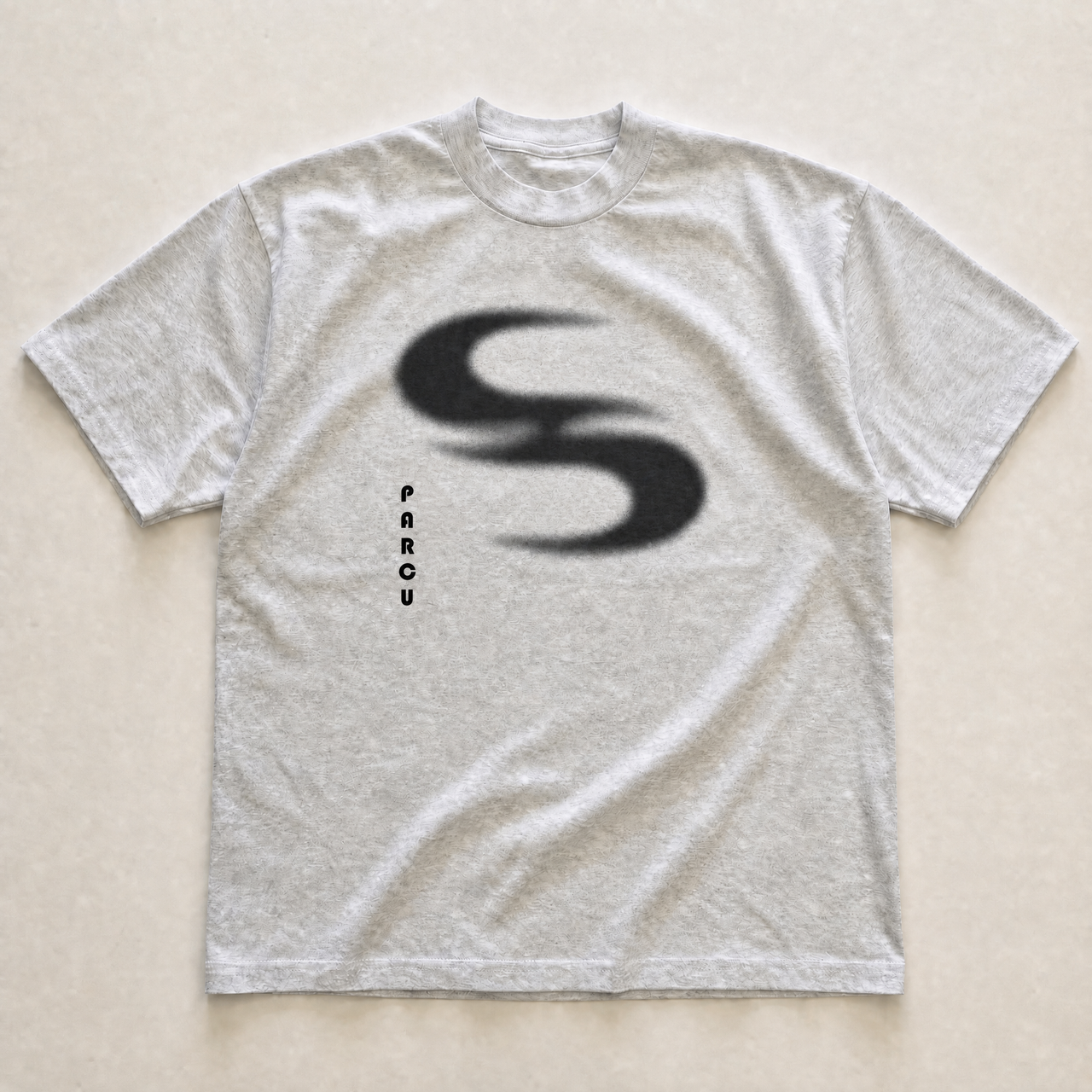 Grey wave tee