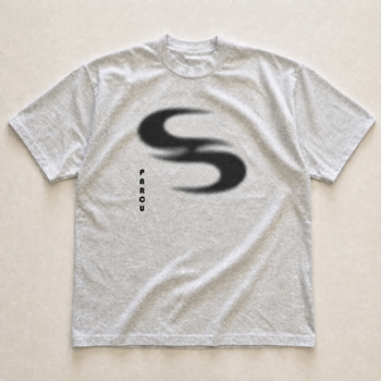 Grey wave tee