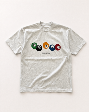 Grey Coloured 8 Ball Heavyweight tee, parcu 280gsm heavyweight cotton tee
