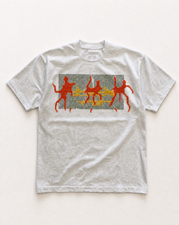 Grey Self control heavyweight tee, parcu 280gsm heavyweight cotton tee