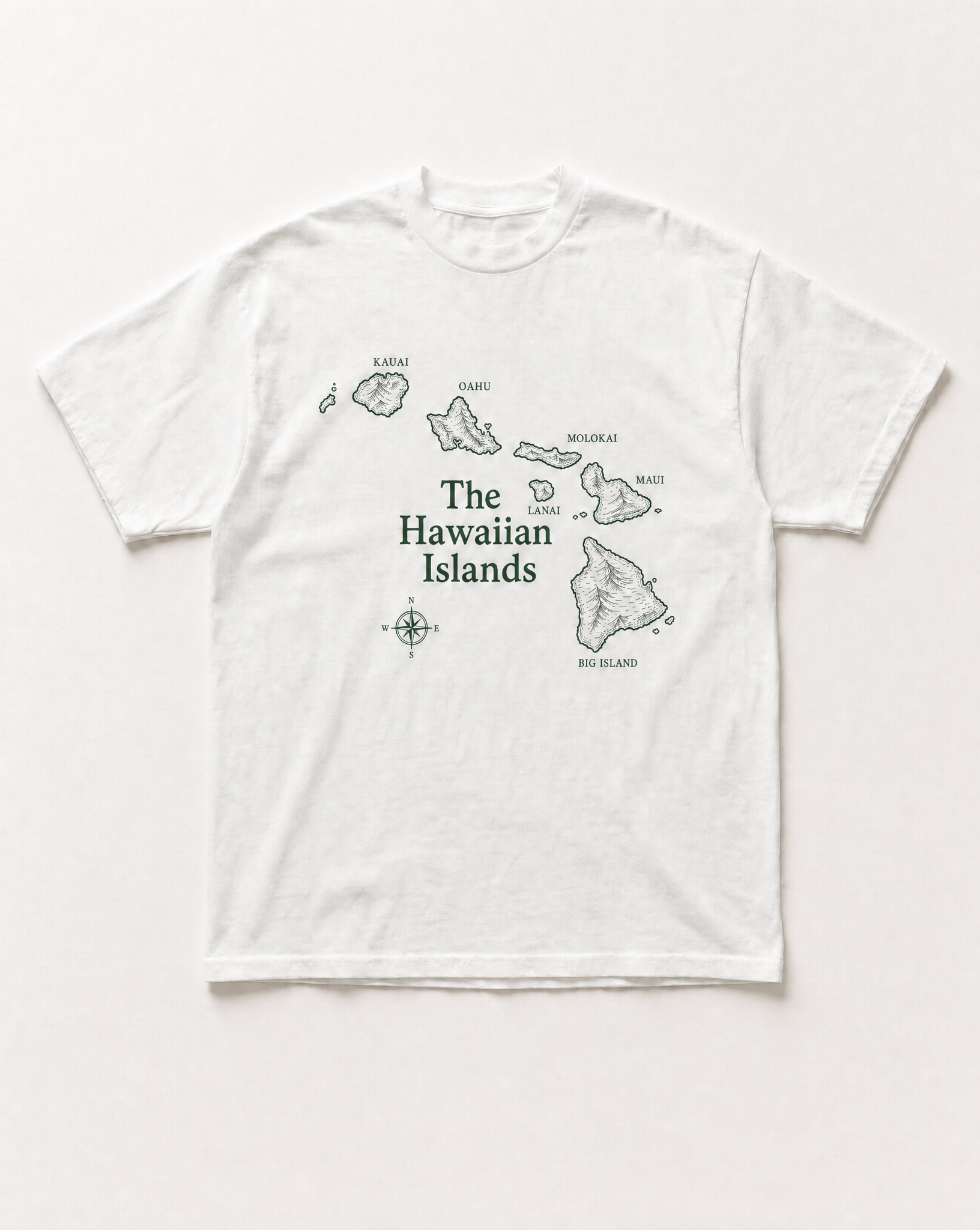 Hawaiian islands heavyweight tee