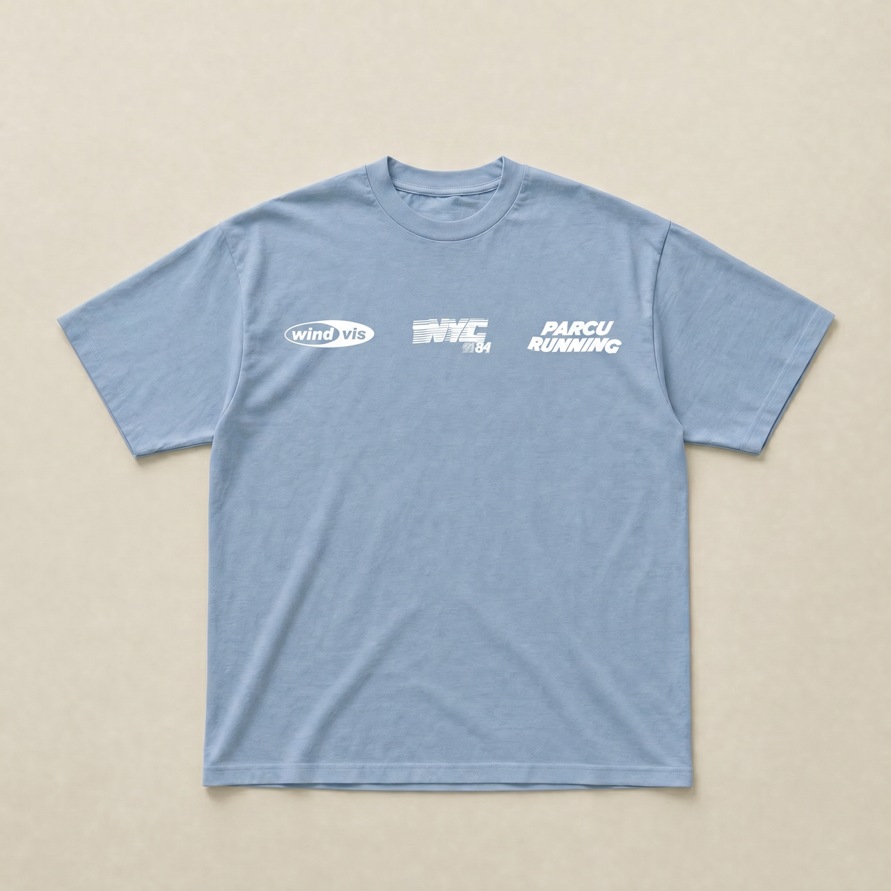 Baby blue Grey NYC running