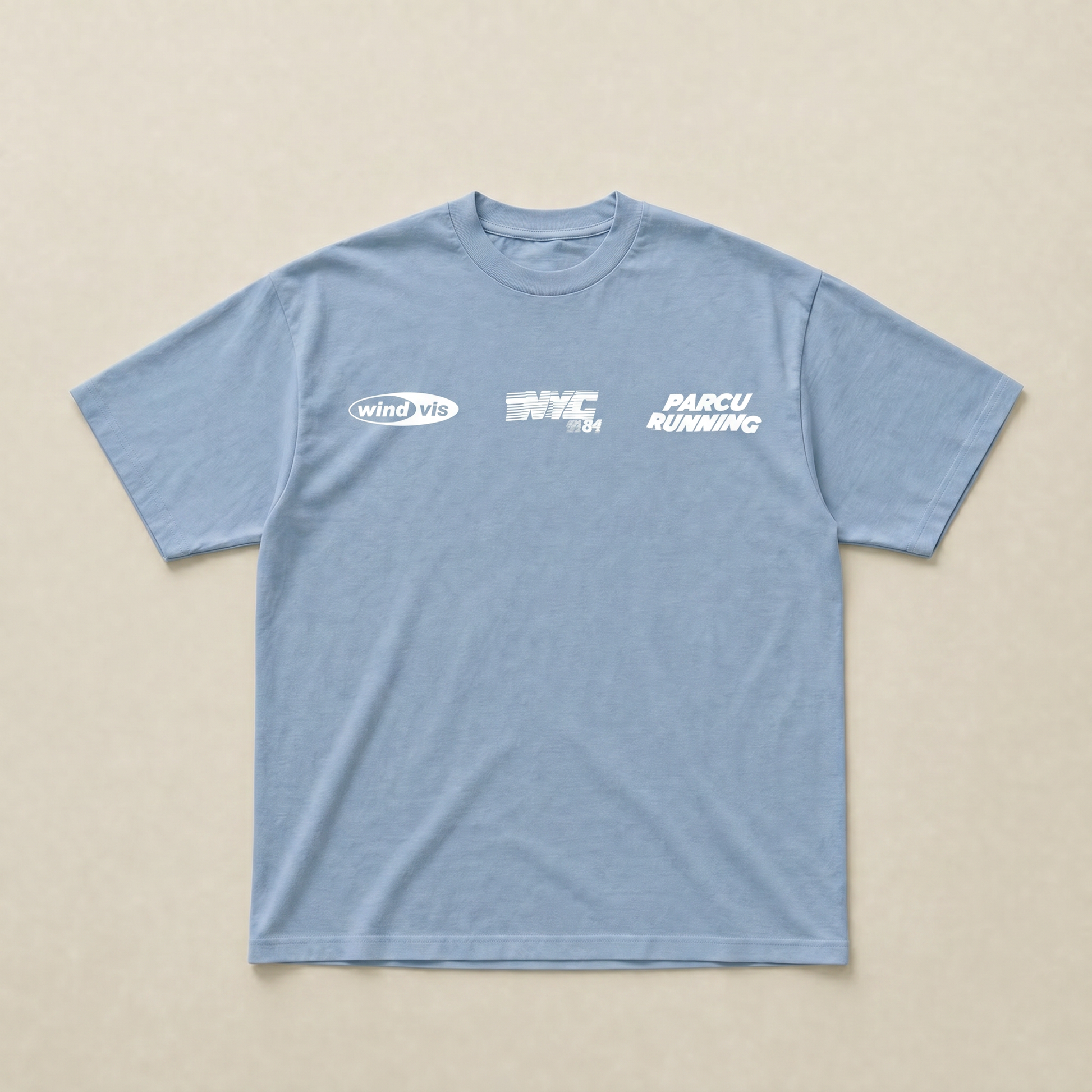 Baby blue NYC running