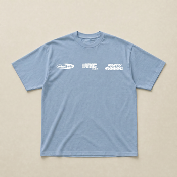 Baby blue NYC running