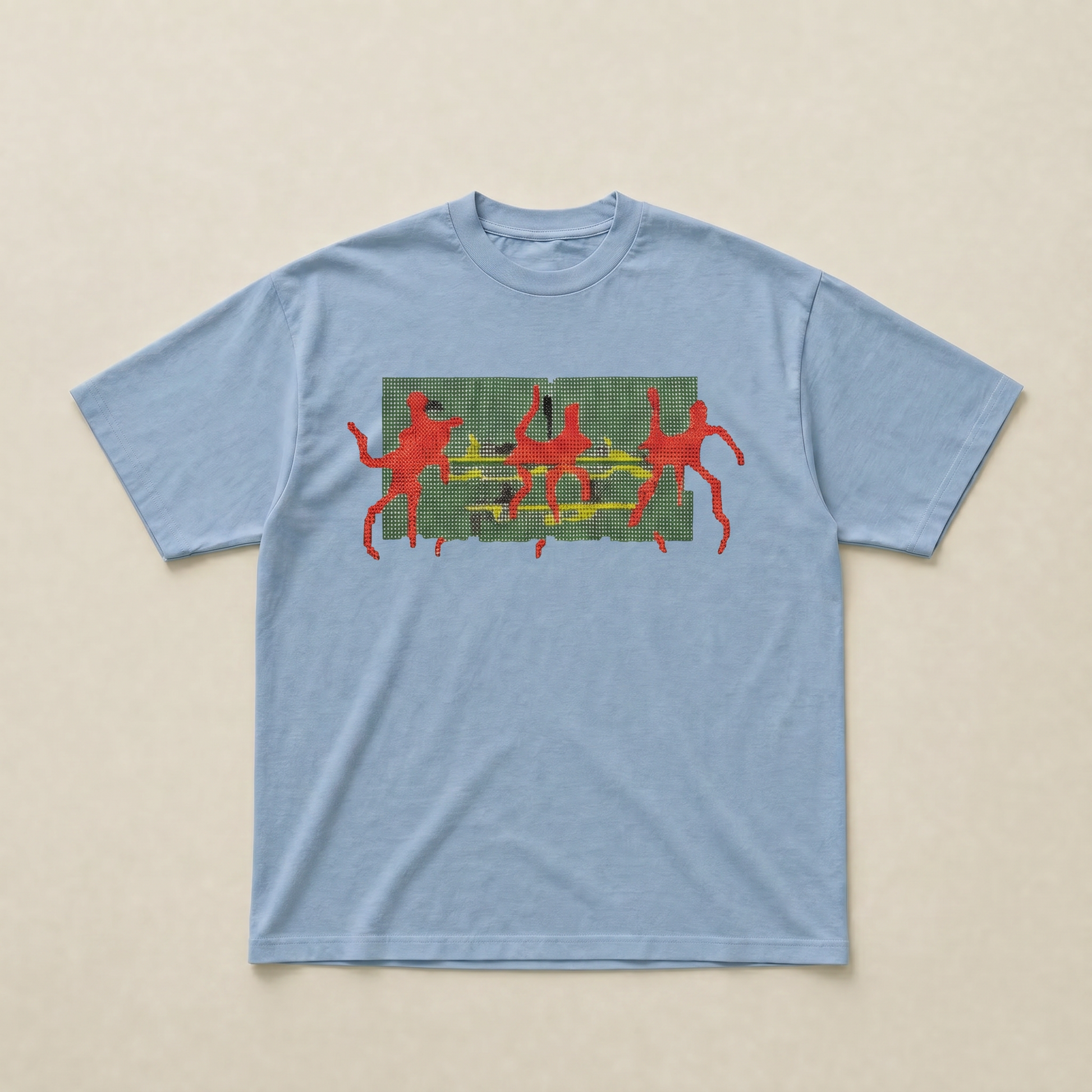 Baby blue Self control tee