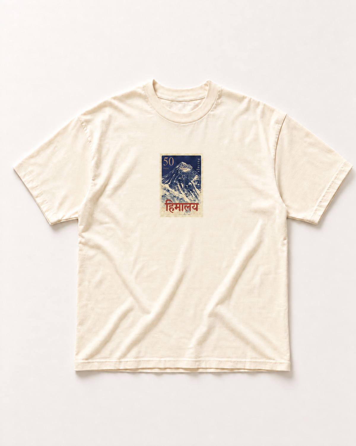 Cream Himalaya heavyweight tee