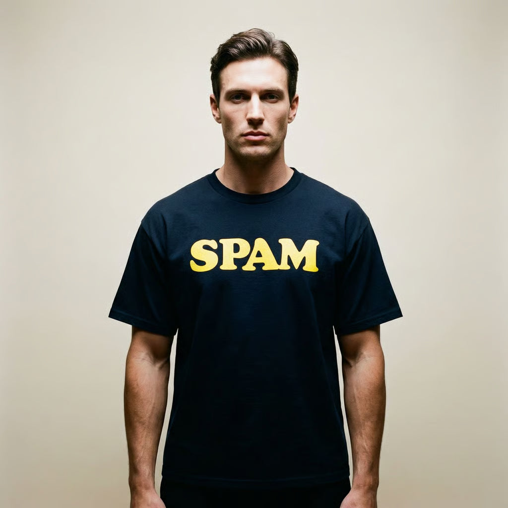 Black Spam heavyweight tee