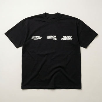 Camiseta gris de peso pesado para correr en Nueva York