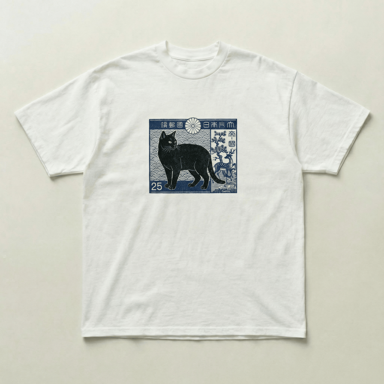Japanese cat tee