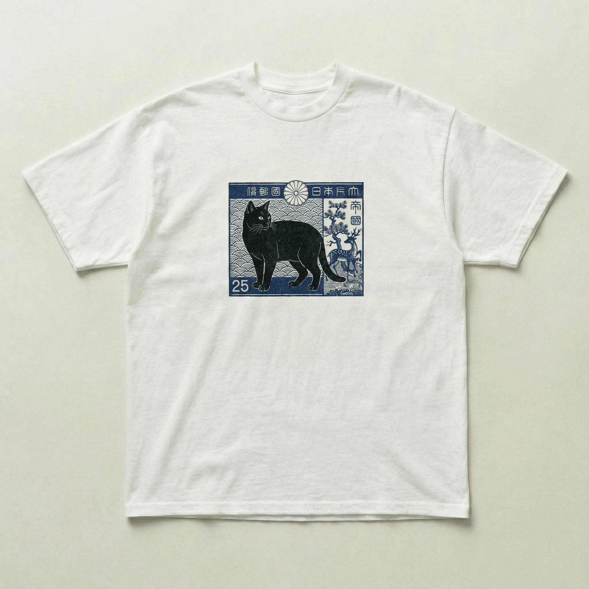 Japanese cat tee