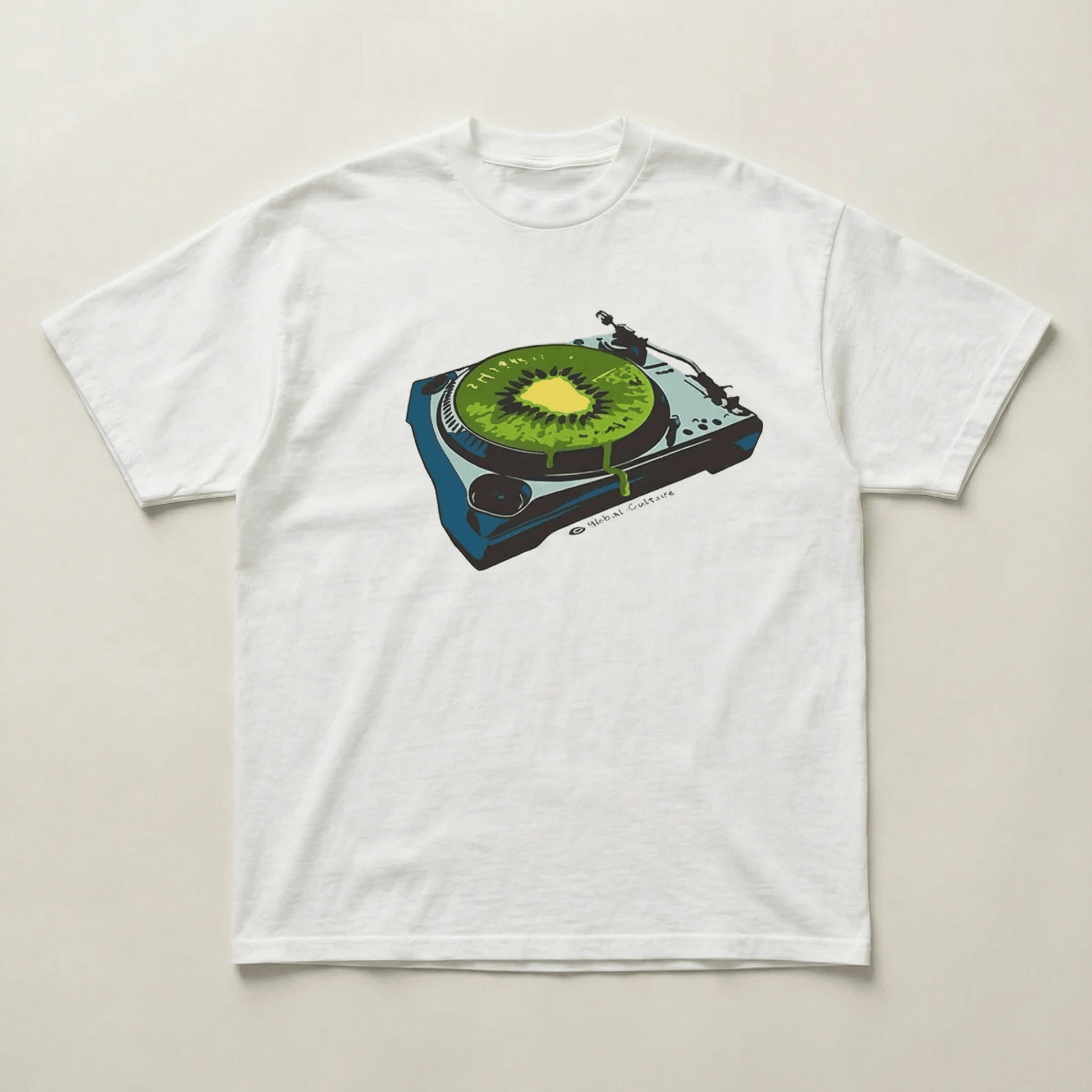 Kiwi Record Player Graphic tee