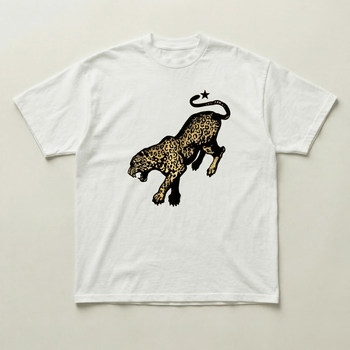 Leopard star tee