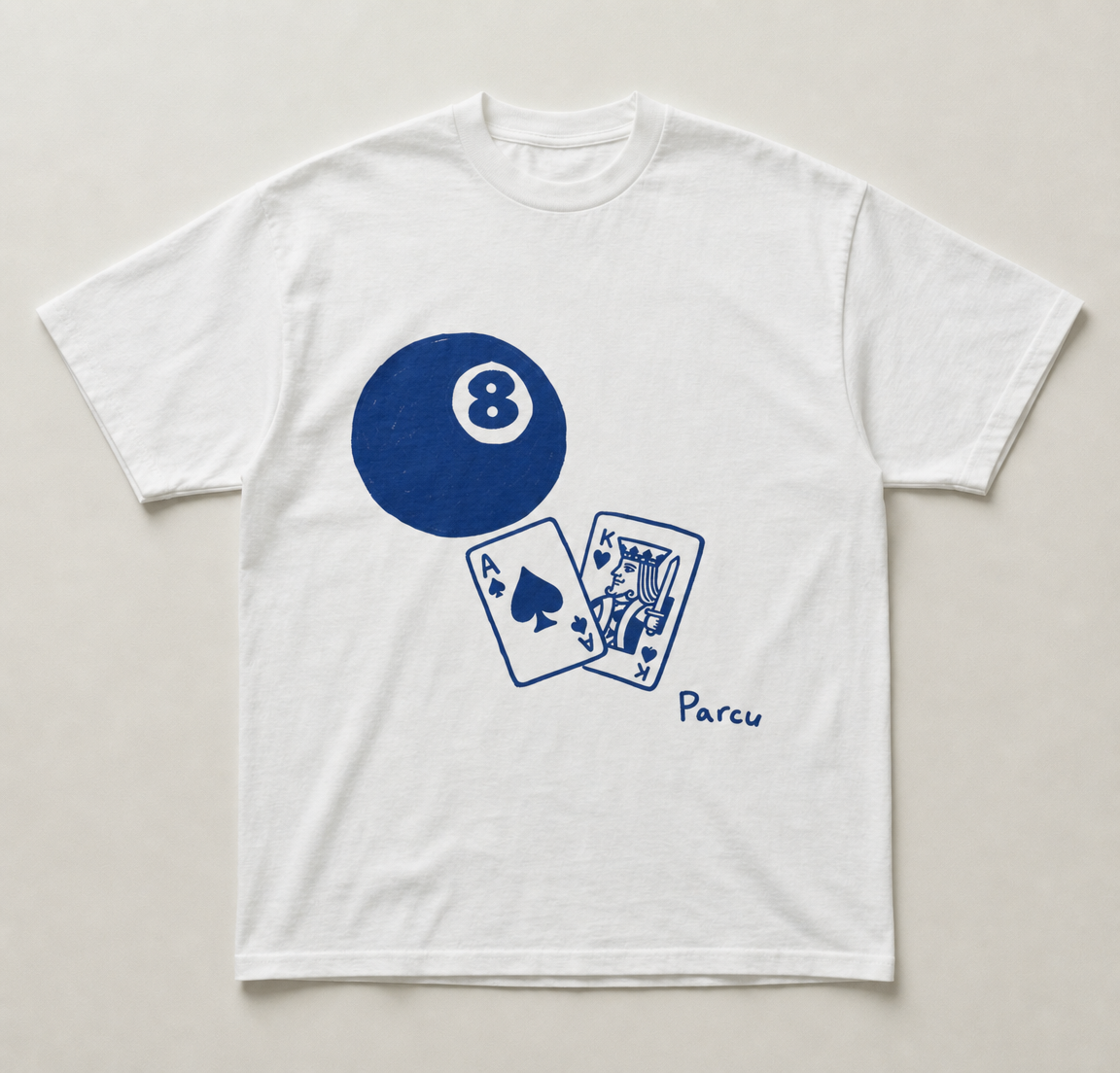 Lucky 8 tee - front view