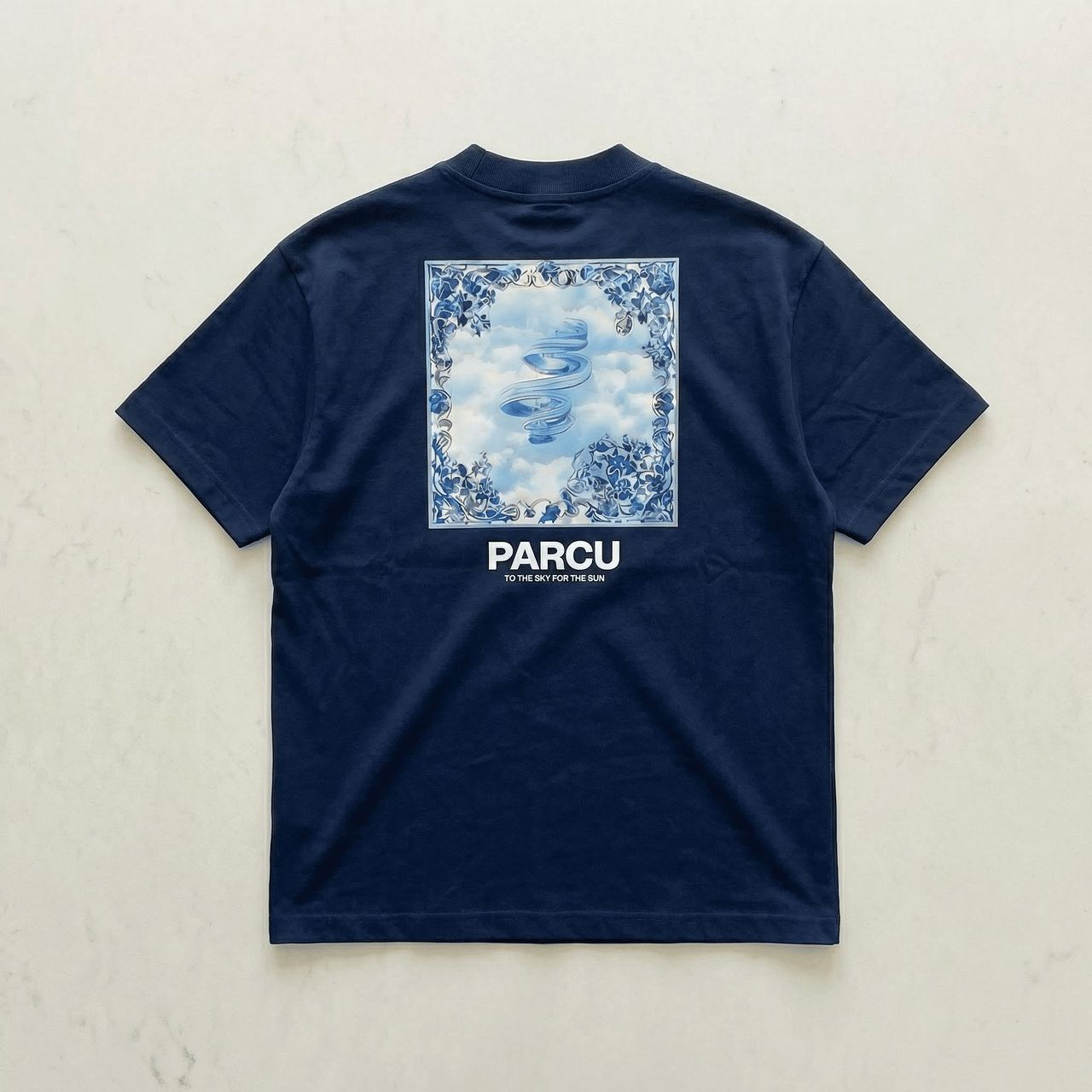 Navy Ceramic tee - front view