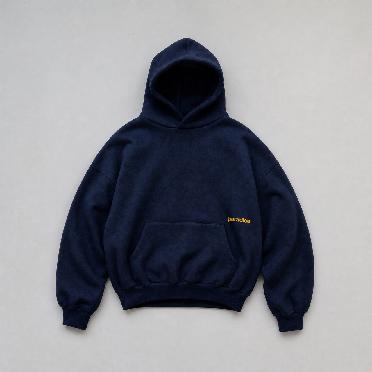 Navy Chasing Paradise hoodie - front view