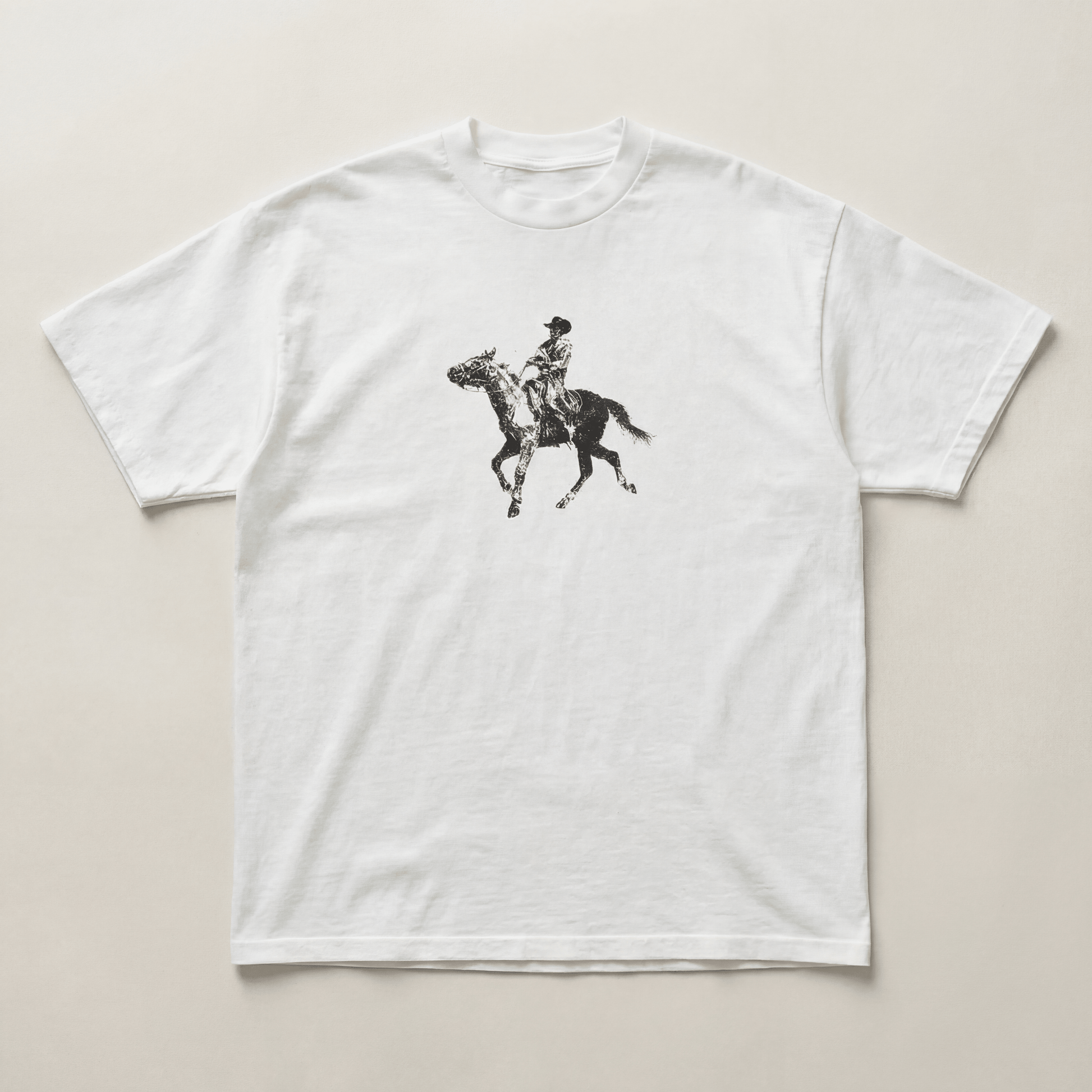 Navy cowboy heavyweight tee - PARCU