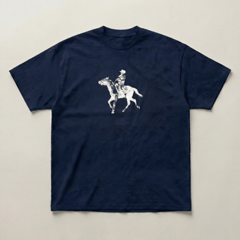Navy cowboy heavyweight tee - PARCU