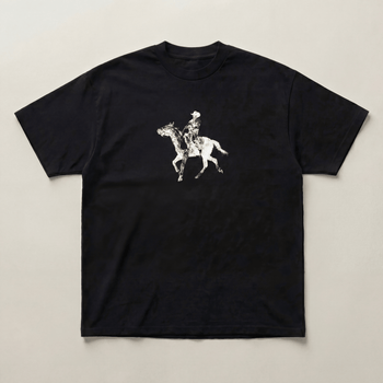 Black cowboy heavyweight tee - PARCU