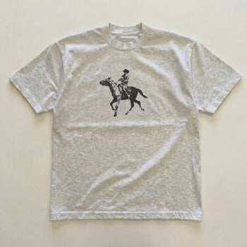 Grey cowboy heavyweight tee - PARCU