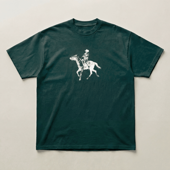 Green cowboy heavyweight tee - PARCU