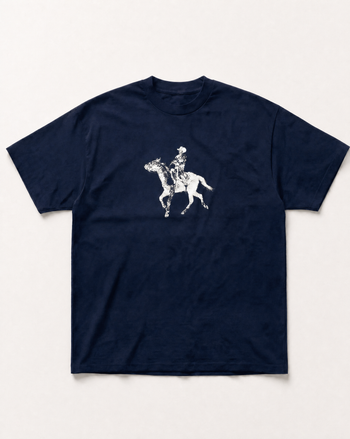 Grey cowboy heavyweight tee