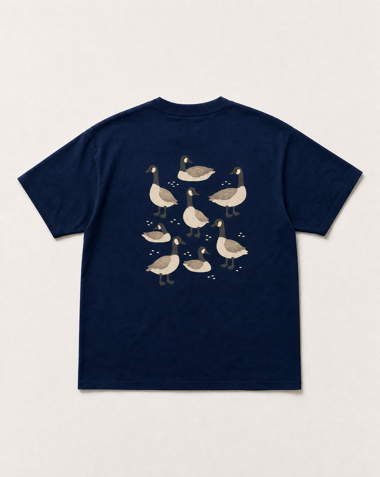 Navy geese heavyweight tee