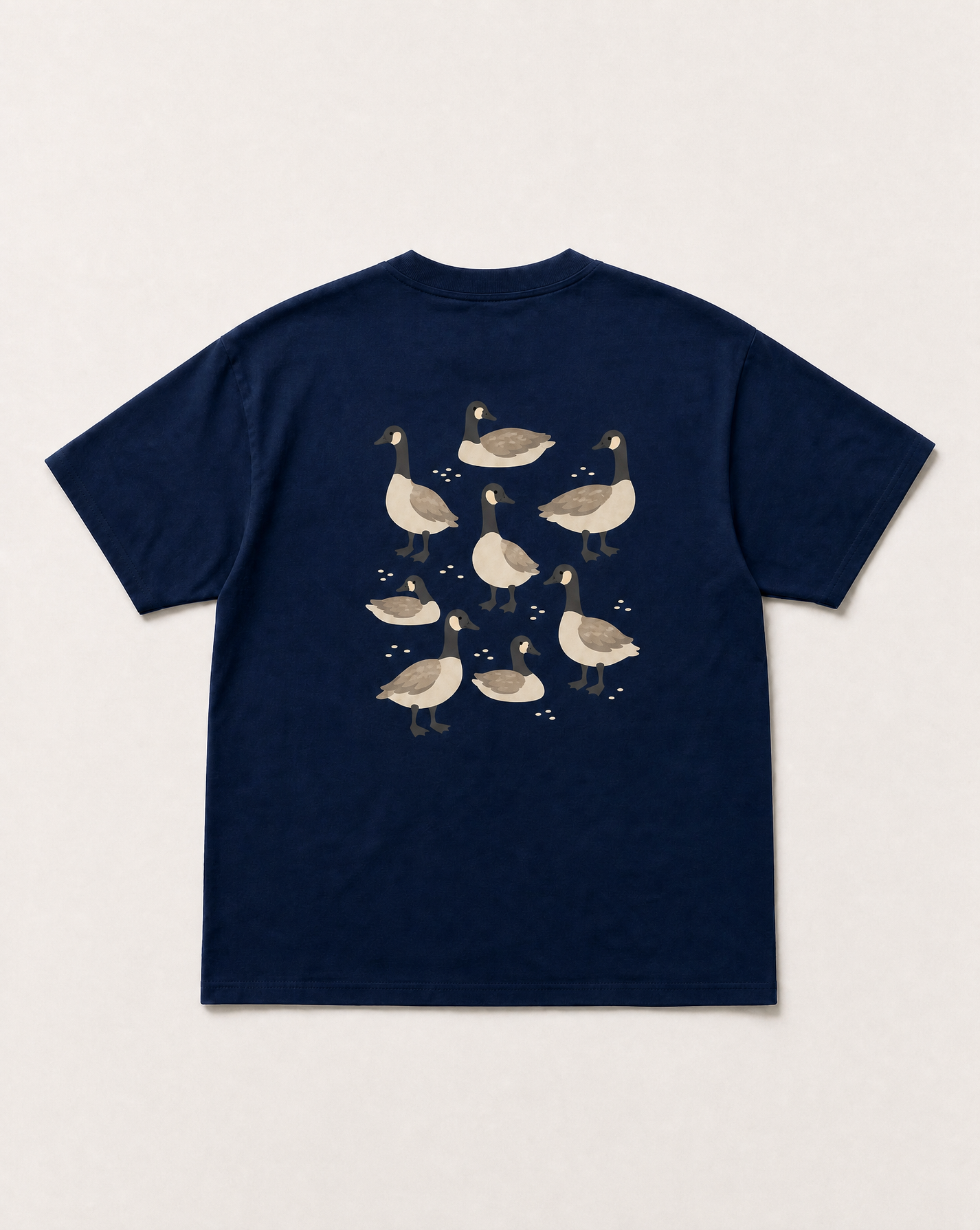 Navy geese heavyweight tee