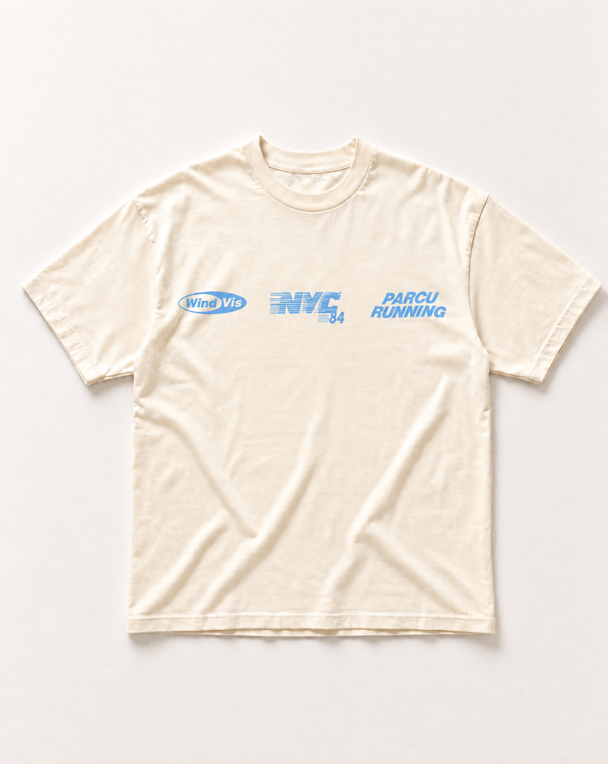 Cream NYC running heavyweight tee