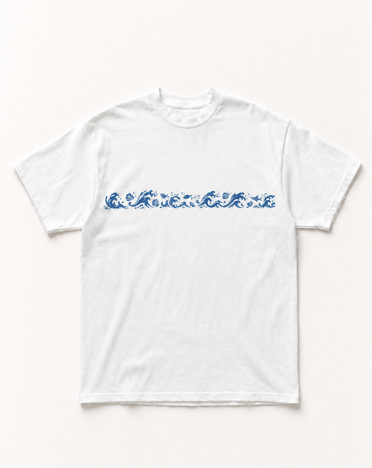Ocean waves heavyweight tee