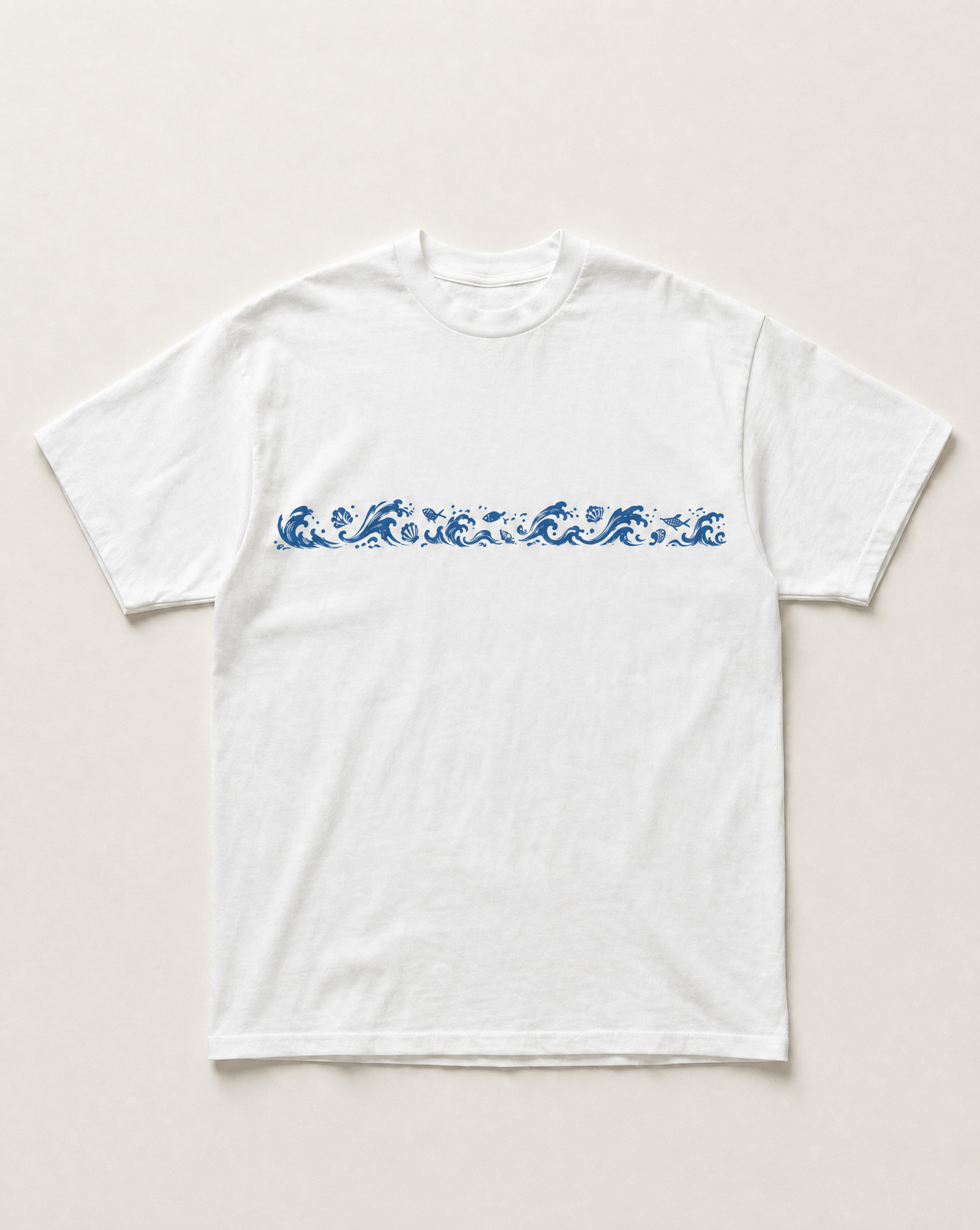 Ocean waves heavyweight tee