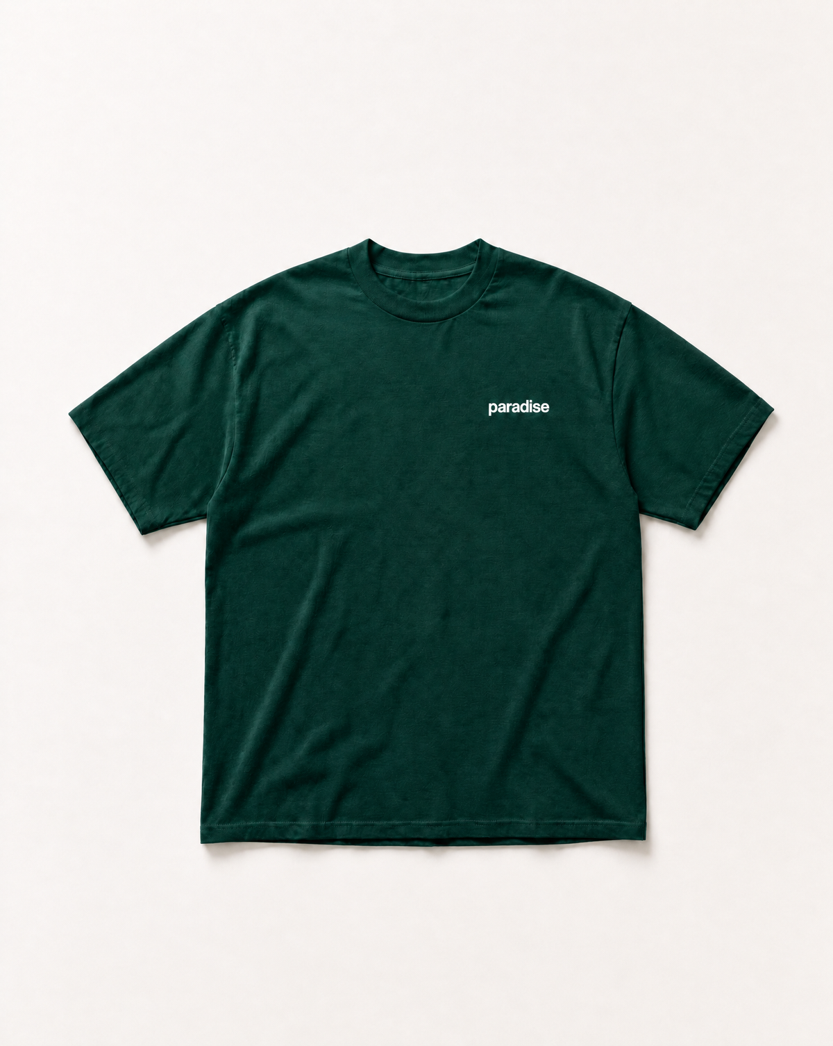Green Paradise script heavyweight tee