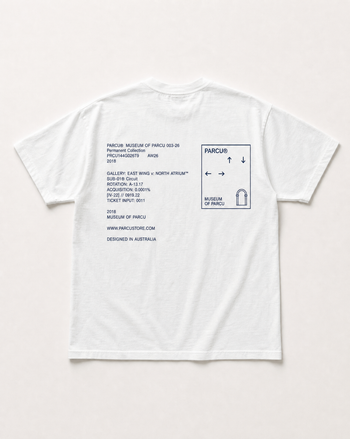 Parcu museum heavyweight tee - back