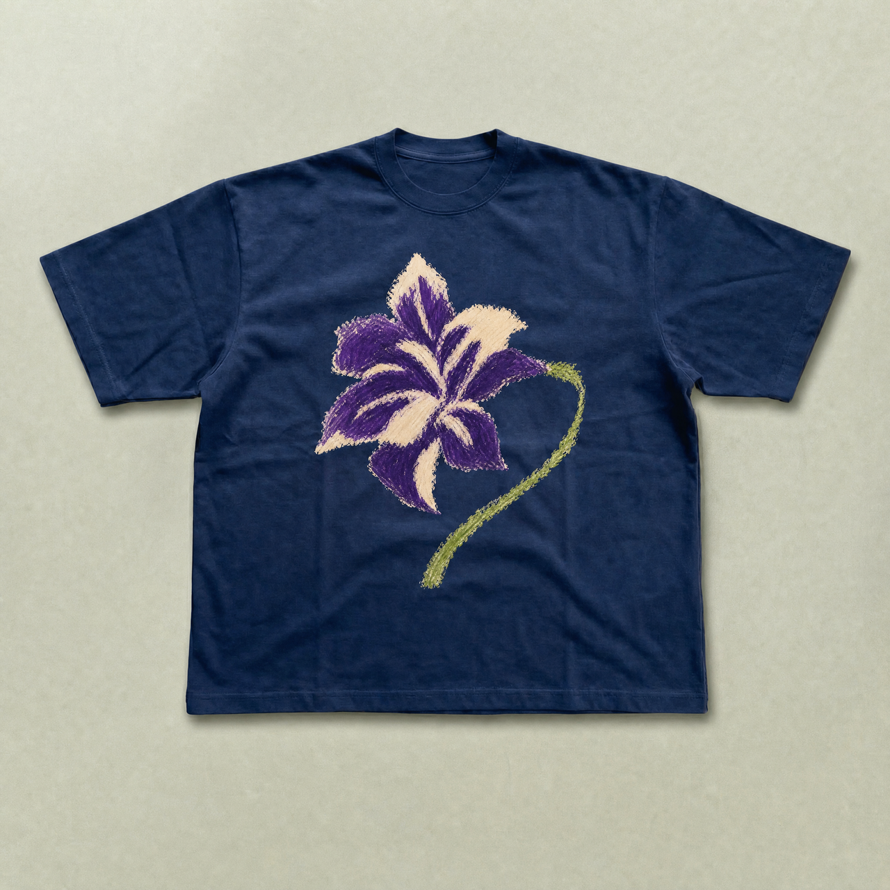 Purple iris tee