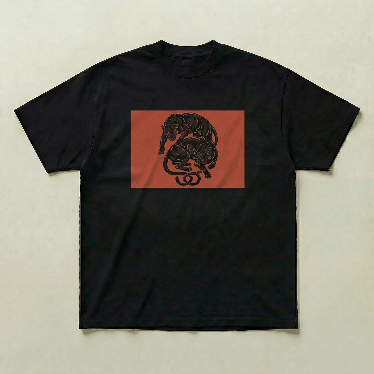Red panther tee