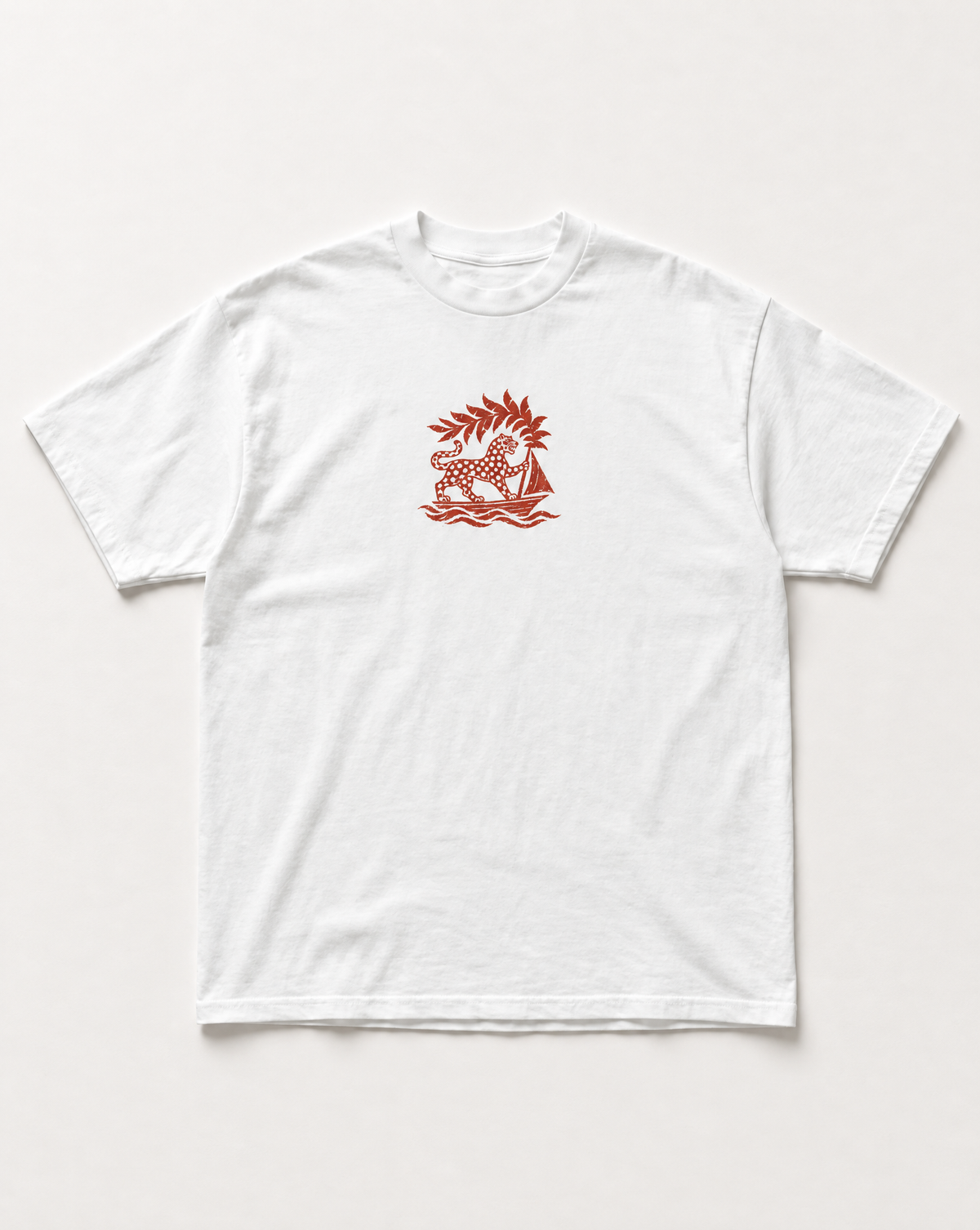 Sail leopard heavyweight tee