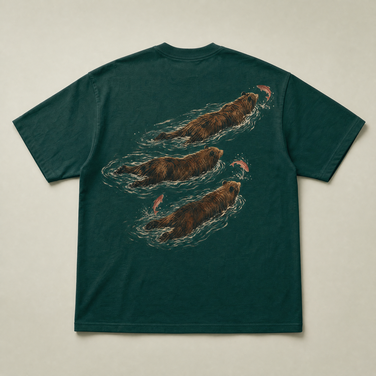 Salmon run tee