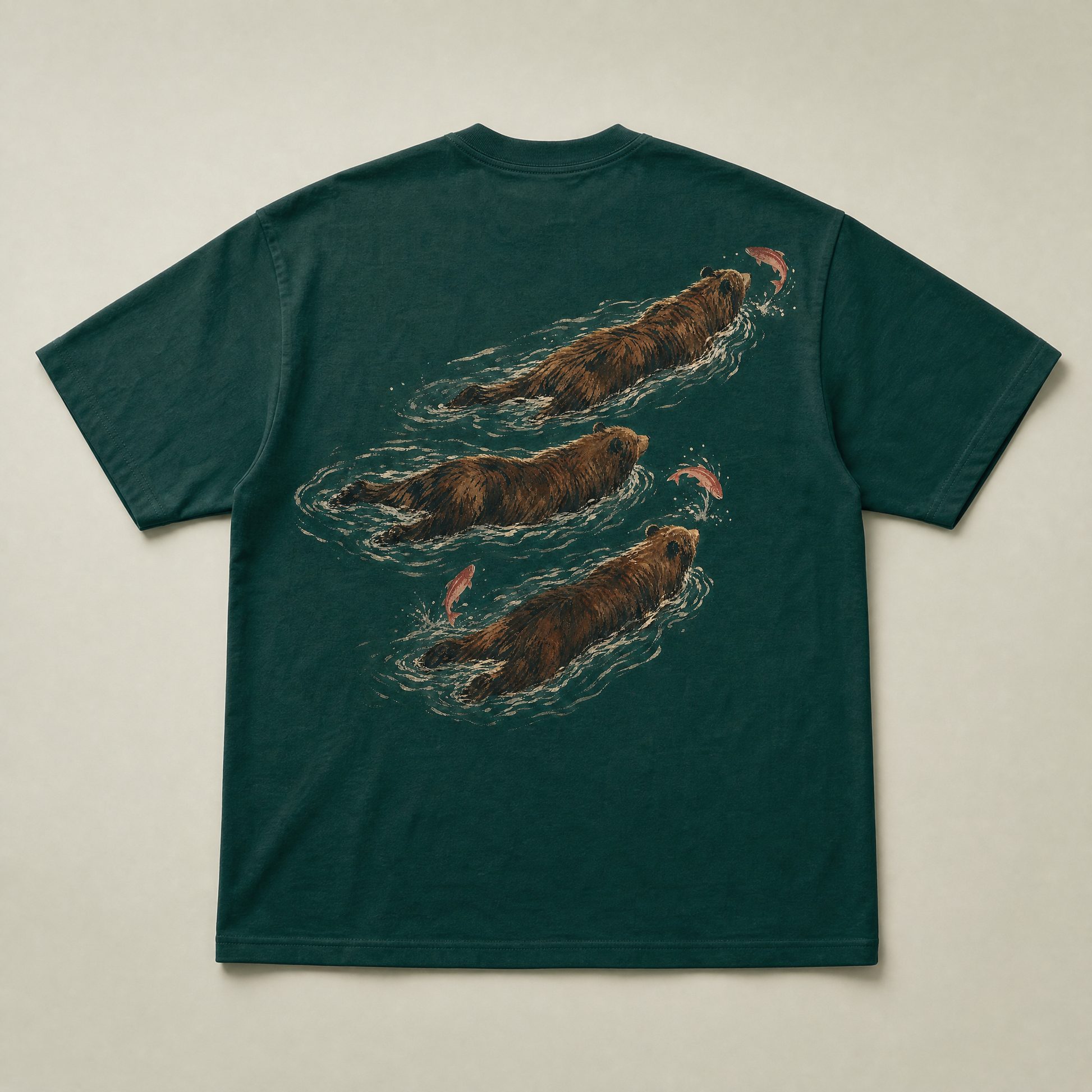 Salmon run tee